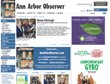 Tablet Screenshot of annarborobserver.com